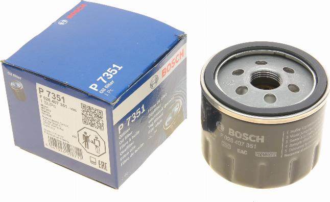 BOSCH F 026 407 351 - Oil Filter motal.fi