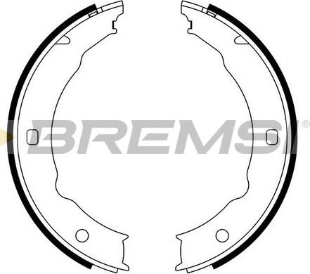 Bremsi GF0387 - Brake Shoe Set, parking brake motal.fi