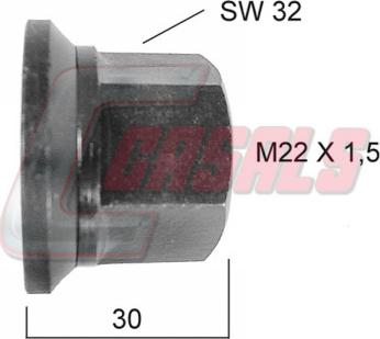 Casals 21176 - Wheel Nut motal.fi