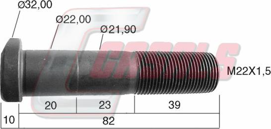 Casals 21245 - Stud, wheel hub motal.fi