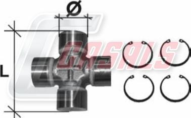 Casals CR21 - Flexible disc, propshaft joint motal.fi