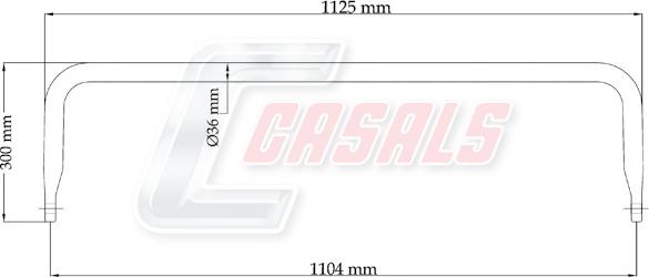 Casals E1118 - Sway Bar, suspension motal.fi