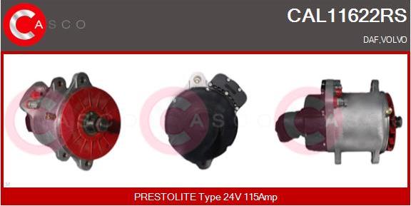 Casco CAL11622RS - Alternator motal.fi