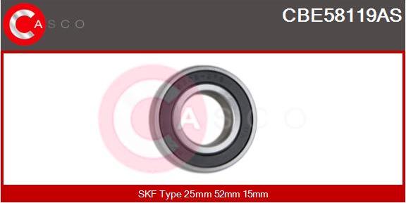 Casco CBE58119AS - Bearing motal.fi