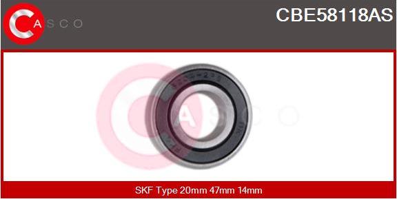 Casco CBE58118AS - Bearing motal.fi