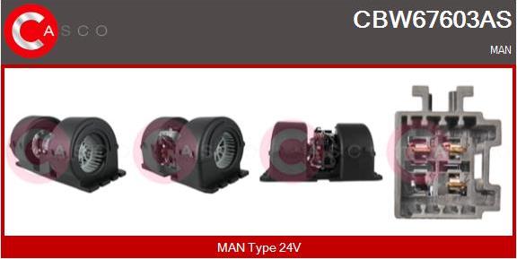 Casco CBW67603AS - Interior Blower motal.fi