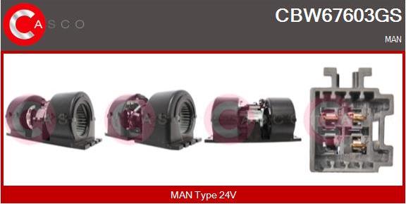 Casco CBW67603GS - Interior Blower motal.fi