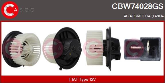 Casco CBW74028GS - Interior Blower motal.fi