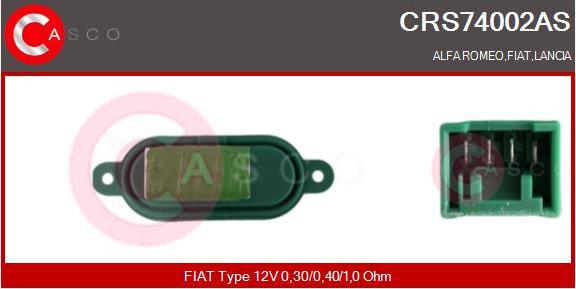 Casco CRS74002AS - Resistor, interior blower motal.fi