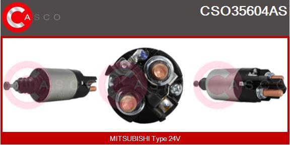 Casco CSO35604AS - Solenoid Switch, starter motal.fi