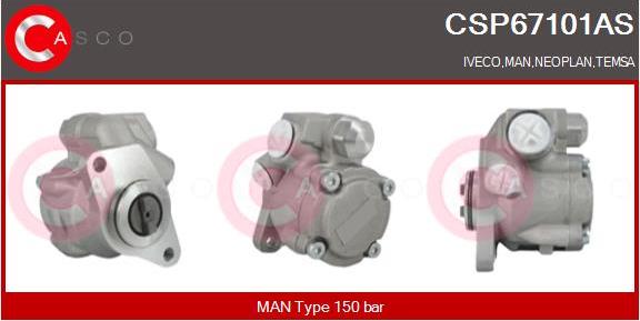 Casco CSP67101AS - Hydraulic Pump, steering system motal.fi