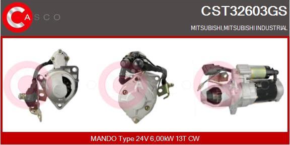 Casco CST32603GS - Starter motal.fi