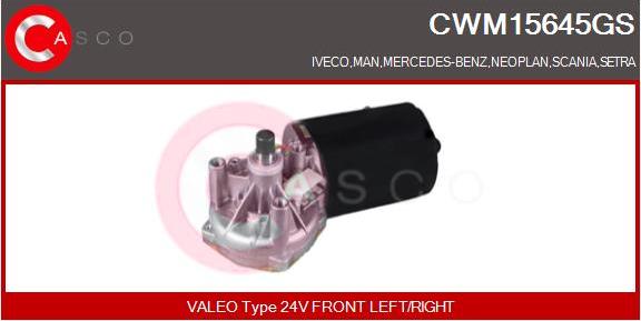 Casco CWM15645GS - Wiper Motor motal.fi