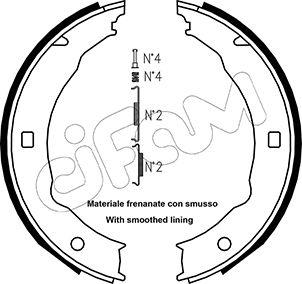 Cifam 153-330K - Brake Shoe Set, parking brake motal.fi