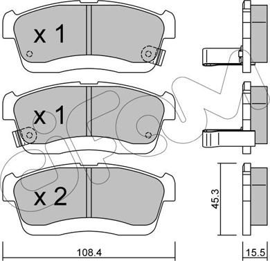 Cifam 822-914-0 - Brake Pad Set, disc brake motal.fi