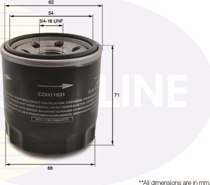 Comline CDH11631 - Oil Filter motal.fi