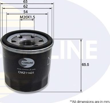 Comline CMZ11431 - Oil Filter motal.fi