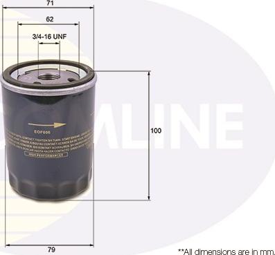 Comline EOF006 - Oil Filter motal.fi