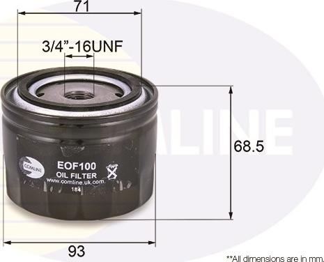 Comline EOF100 - Oil Filter motal.fi