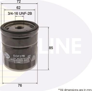 Comline EOF273 - Oil Filter motal.fi