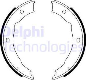 Delphi LS1895 - Brake Shoe Set motal.fi