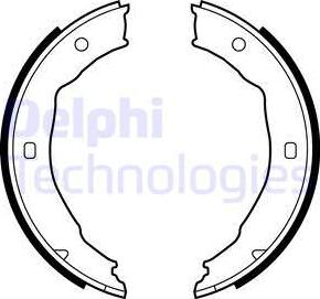 Delphi LS1881 - Brake Shoe Set, parking brake motal.fi