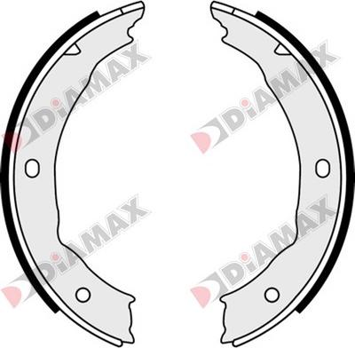 Diamax N01125 - Brake Shoe Set, parking brake motal.fi