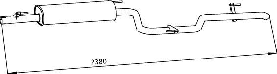 Dinex 56310 - End Silencer motal.fi