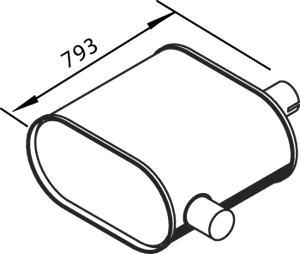 Dinex 64456 - Middle Silencer motal.fi