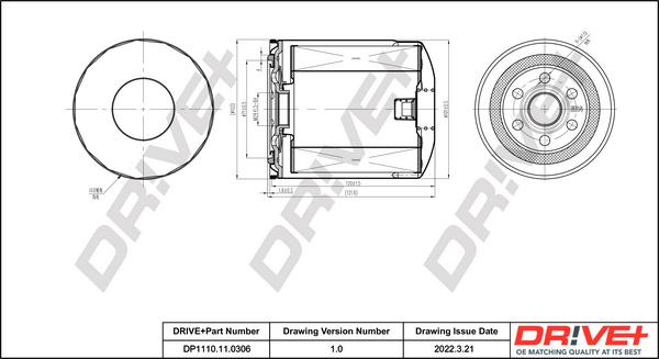 Dr!ve+ DP1110.11.0306 - Oil Filter motal.fi