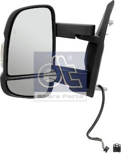 DT Spare Parts 12.83009 - Outside Mirror, driver cab motal.fi