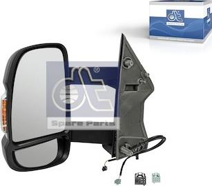 DT Spare Parts 12.83019 - Outside Mirror, driver cab motal.fi