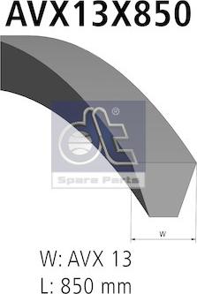 DT Spare Parts 3.34503 - V-Belt motal.fi