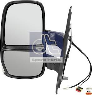 DT Spare Parts 7.73262 - Outside Mirror, driver cab motal.fi