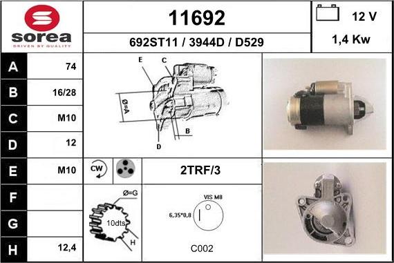 EAI 11692 - Starter motal.fi