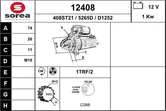 EAI 12408 - Starter motal.fi