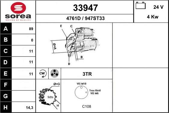 EAI 33947 - Starter motal.fi