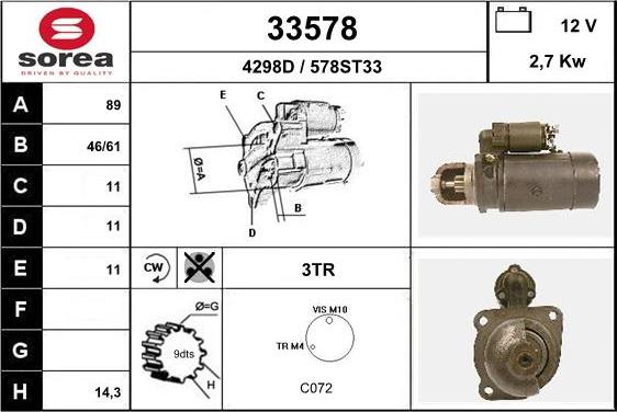 EAI 33578 - Starter motal.fi