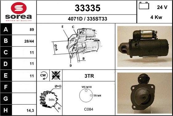 EAI 33335 - Starter motal.fi