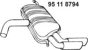 Eberspächer 95 11 8794 - End Silencer motal.fi