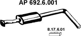 Eberspächer 692.6.001 - Middle Silencer motal.fi