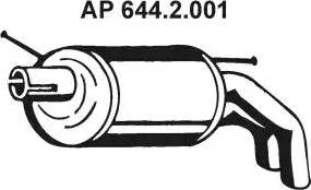 Eberspächer 644.2.001 - End Silencer motal.fi