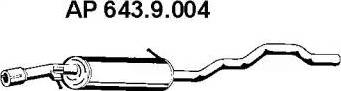 Eberspächer 643.9.004 - Middle Silencer motal.fi