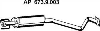 Eberspächer 673.9.003 - Middle Silencer motal.fi