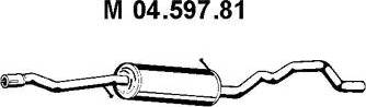 Eberspächer 04.597.81 - Middle Silencer motal.fi