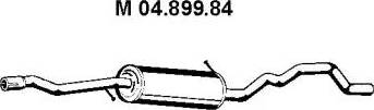 Eberspächer 04.899.84 - Middle Silencer motal.fi