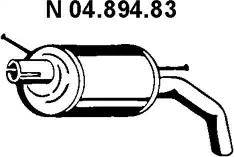 Eberspächer 04.894.83 - End Silencer motal.fi