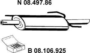 Eberspächer 08.497.86 - End Silencer motal.fi