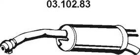 Eberspächer 03.102.83 - End Silencer motal.fi