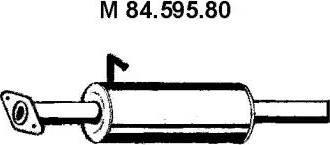 Eberspächer 84.595.80 - Middle Silencer motal.fi